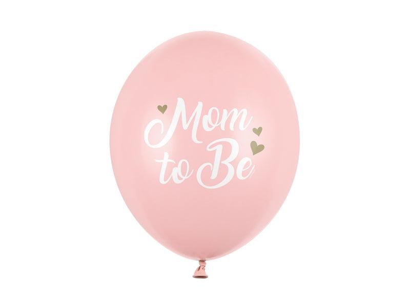 Ballons 30 cm, Mom to Be, Pastel Pale Pink (1 VPE / 6 Stk.) - FeierGlanz